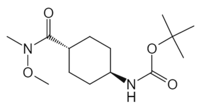 反式-1-(BOC-氨基)-4-(N-甲氧基-N-甲基氨基甲酰基)环己烷