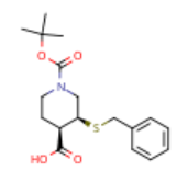 cis-3-benzylsulfanylpi peridine-1,4-dicarboxylic acid 1-tert-butyl ester